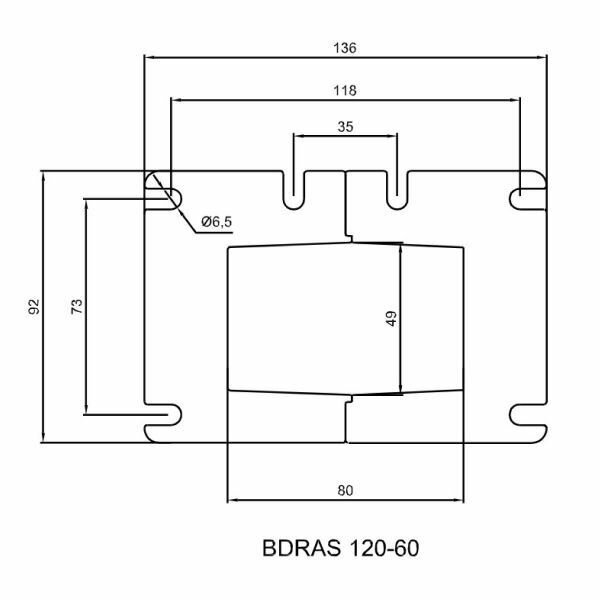 Радиальный вентилятор улитка с заслонкой BDRAS-B 120-60, центробежный, 290 м3/час, 230 В, 85 Вт, BVN, алюминиевый корпус - фотография № 5
