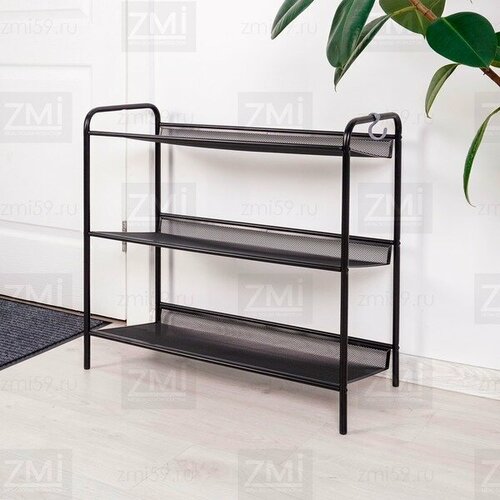 Подставка для обуви 3-х полочная Женева 23 Geneva shoes 23 Графит 3469₽