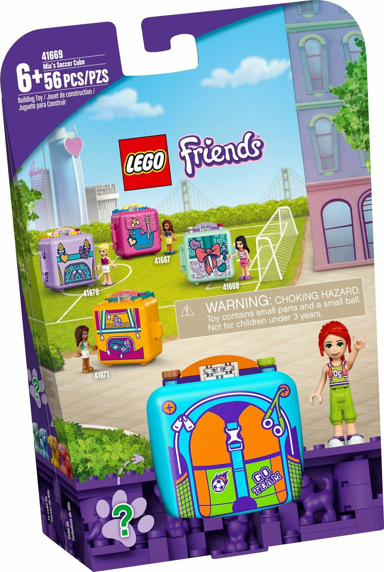 Конструктор LEGO Friends 41669 Футбольный кьюб Мии, 56 дет.