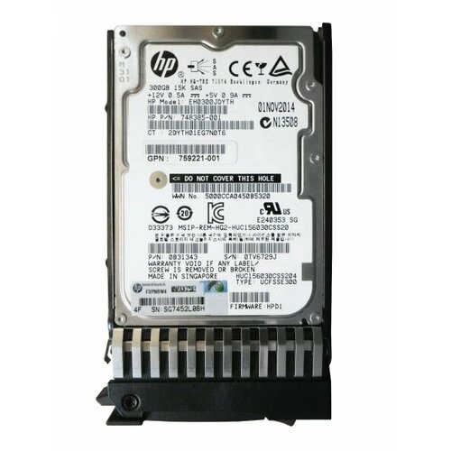 Жесткий диск HP 785099-B21 300Gb SAS 2,5 HDD жесткий диск hp 2 5 300gb sas dp 6g 785099 b21