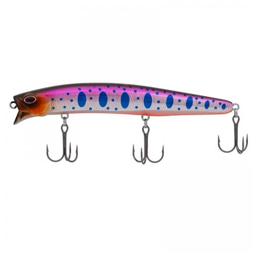 фото Воблер kyoda mega minnow-125f, длина 125 мм, вес 21,0 гр, цвет p1951, заглубление 0 - 0,8 м.