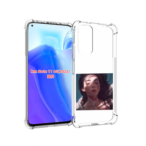 Чехол MyPads девушка-в-лучах женский для Xiaomi Redmi Note 11 4G ( Глобальная версия ) задняя-панель-накладка-бампер чехол mypads девушка близнецы женский для xiaomi redmi note 11 4g глобальная версия задняя панель накладка бампер