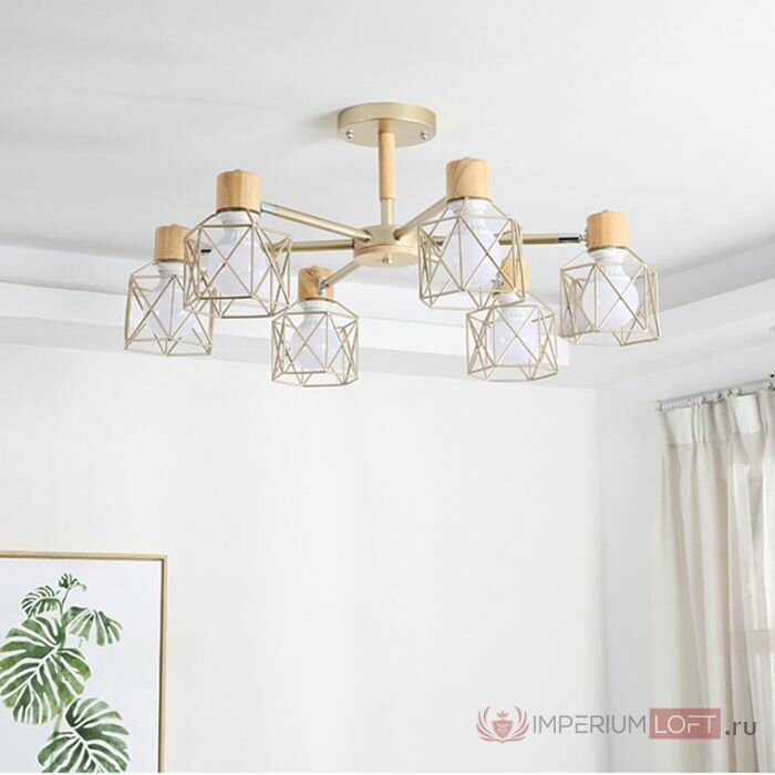 Потолочная люстра CORF B3 Champagne 6 lamps