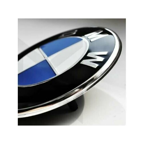 Эмблема для BMW 82 мм на капот-багажник синяя Значок на капот и багажник