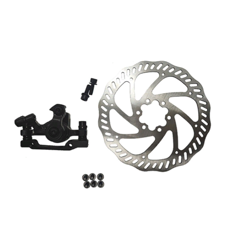 фото К-т диск тормоза rush (radius) (машинка+диск160+болты) 160/180mm (круглая колодка) 3122613-26 no name