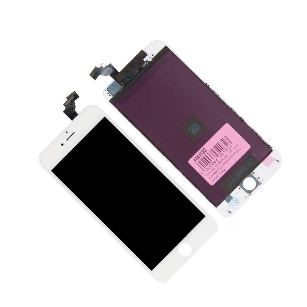 Дисплей в сборе с тачскрином для Apple iPhone 6 Plus (AAA) белый / комплектующие для смартфонов
