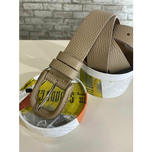 фото Ремень , размер 52, бежевый нет бренда