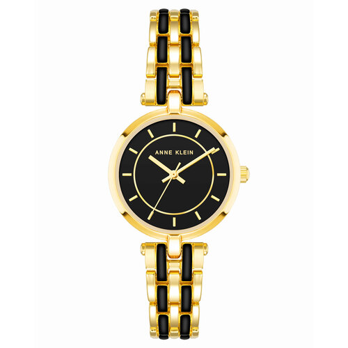 Наручные часы ANNE KLEIN 3918BKGB, желтый наручные часы anne klein женские 3322wtrg кварцевые водонепроницаемые розовый