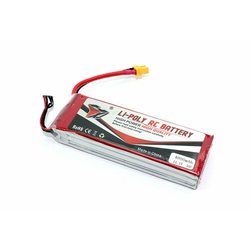 Аккумулятор Li-Pol 11.1V 8043130 4000mah разъем XT60-Plug аккумулятор li pol 14 8v 2800mah формат 803496 разъем t plug