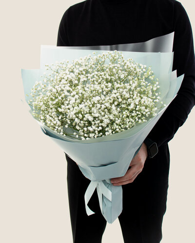 Изображение товара Цветы с доставкой, Букет из 7 воздушных Белых Гипсофил от IL FIORE