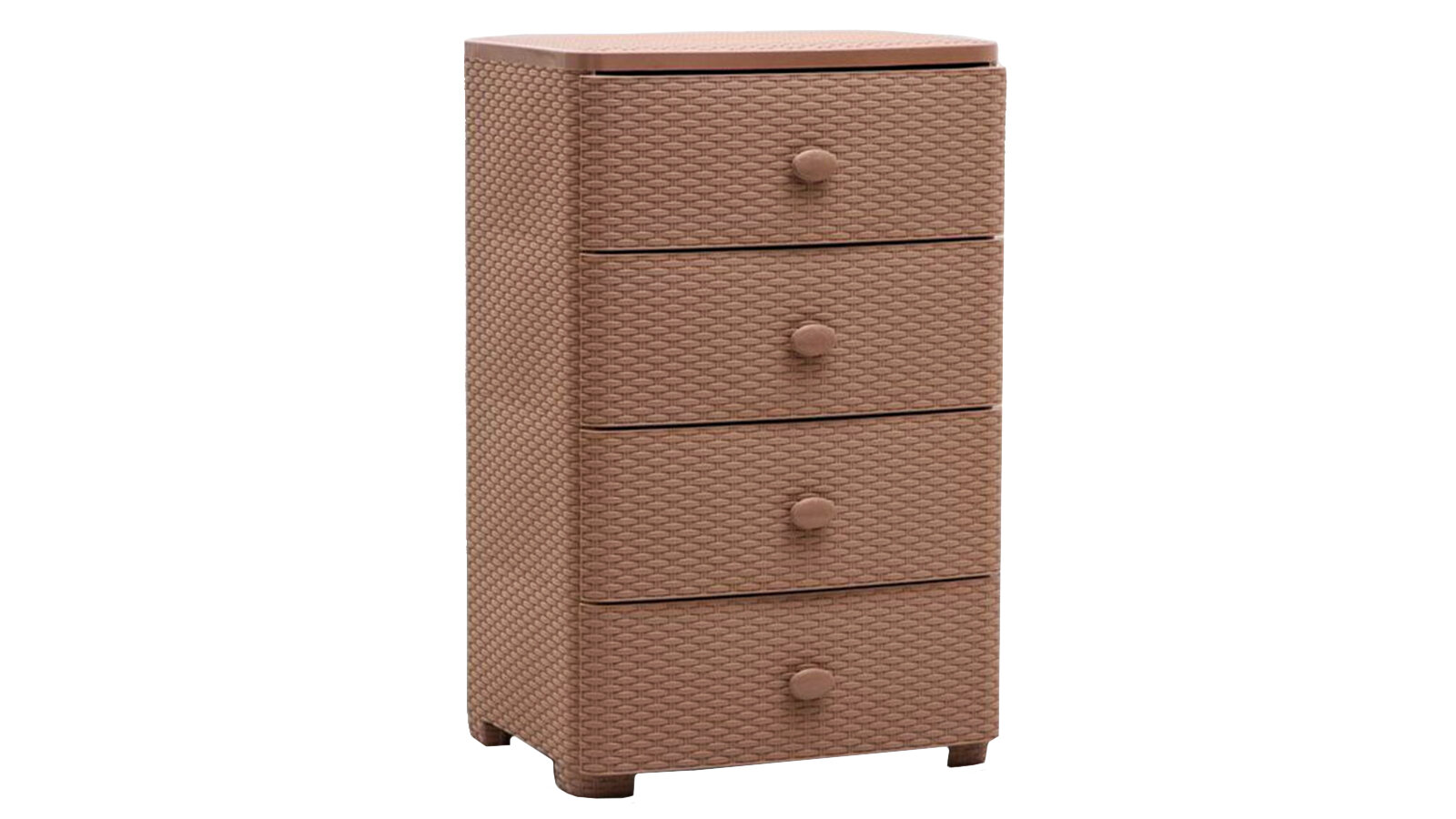 Комод Альтернатива М2434 Плетёнка 90x40x40 см 4 ящика коричневый
