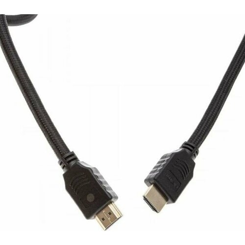 Кабель HDMI 1м Cactus CS-HDMI.2-1 круглый черный кабель hdmi 3м cactus cs hdmi 2 3 круглый черный