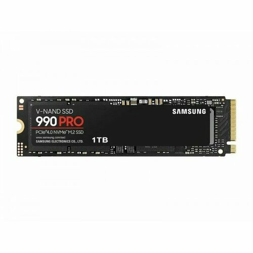 Твердотельный диск M2 2280 1TB Samsung 990 PRO Black Client SSD MZ-V9P1T0BAM PCI-E 40 x4 V-NAND 3-bit MLC 74506900 600TBW 1615200₽