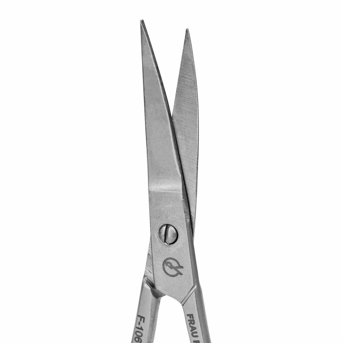 Frau Finger Ножницы маникюрные для ногтей изогнутые / Classic FS-106DP, матовые, ручная заточка, 9 см