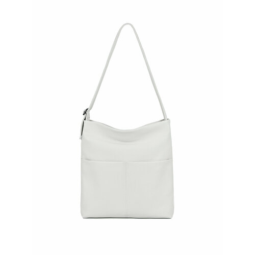 фото Сумка шоппер valensiy 21-8022k21-8022kwhite, фактура зернистая, белый