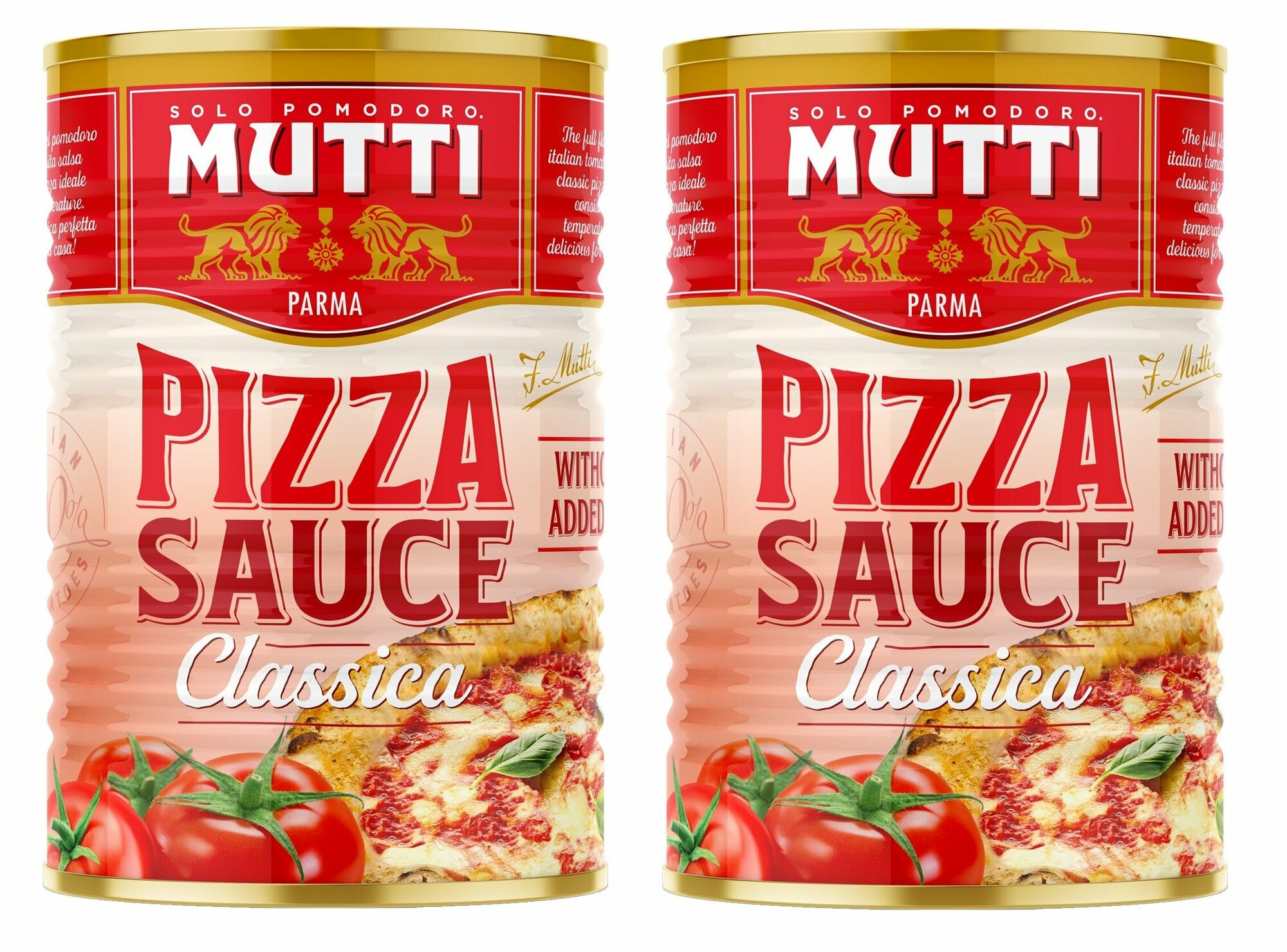 Натуральный томатный соус для пиццы классический Mutti (Мутти), Италия, ж/б 400 г х 2шт