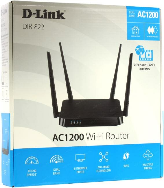 Беспроводной маршрутизатор D-LINK DIR-822, черный [dir-822/ru/r1a] - фото №19