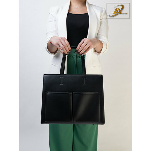 фото Сумка , фактура гладкая, черный ayluxe