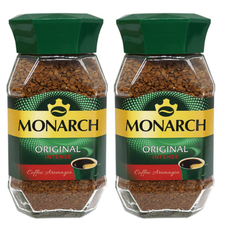 Кофе растворимый Monarch / Монарх Интенс 95 грамм в стеклянной банке, 2 штуки