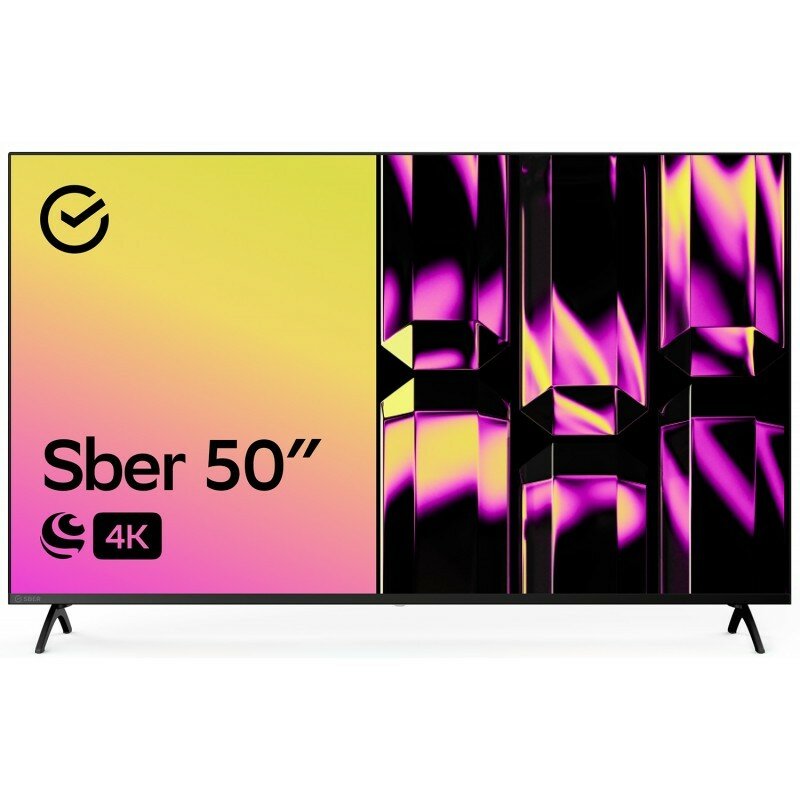 Телевизор 50" SBER 4K UHD черный (SDX-50U4126)