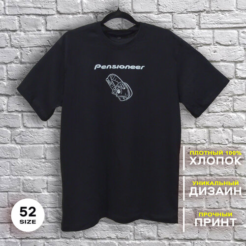 фото Футболка pensioneer tds (black edition), размер 52, черный