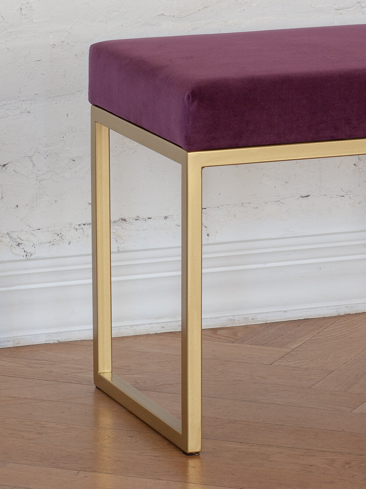 Банкетка в прихожую, спальню GREENWEEN ALBA SMART, золотая, Marsala, 650х350х450 — фото 1