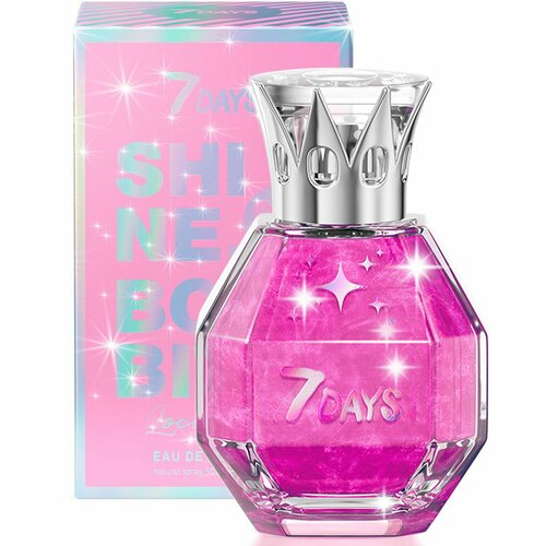 Духи женские 7DAYS SHINE BOMBITA с блестками фруктово - ягодные LOCO BAE 50 мл 654₽