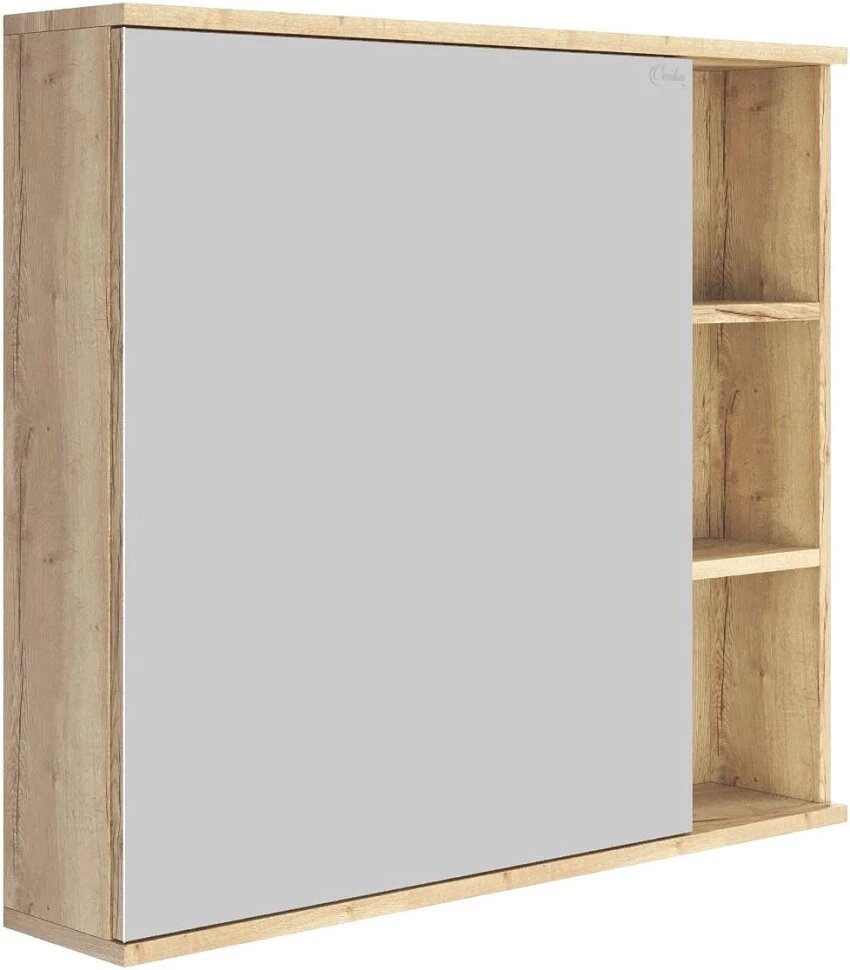 Зеркальный шкаф 80x70 см дуб галифакс L/R Onika Легран 208092
