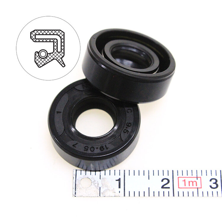 Манжета армированная (Сальник) 9.5х19.05х7 (тип 2 / TC) 70NBR