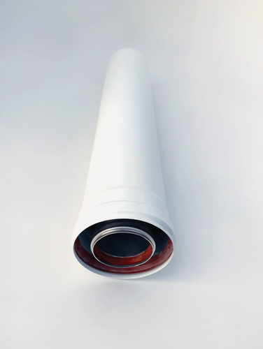 Изображение товара Труба для дымохода коаксиальная 60/100, длина 1,0 м, FE/AL (CAMINO)