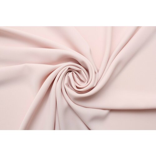 Ткань Креп-стрейч плательный цвета розоватой пудры, 390 г/пм, ш140см, 0,5 м ткань креп стрейч плательный тёмно лилового цвета 230 г пм ш148см 0 5 м