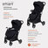 Коляска прогулочная всесезонная MowBaby Smart MB101, Black