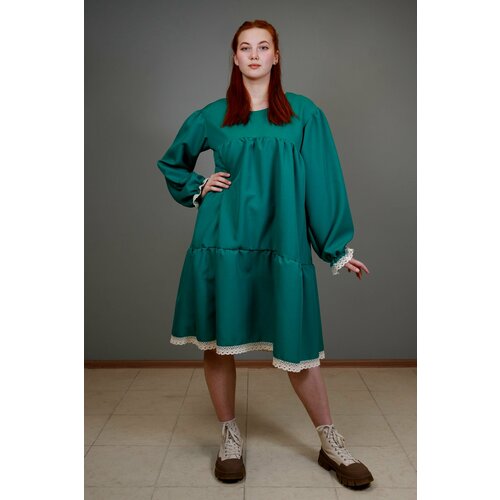 фото Платье размер 46, зеленый таха