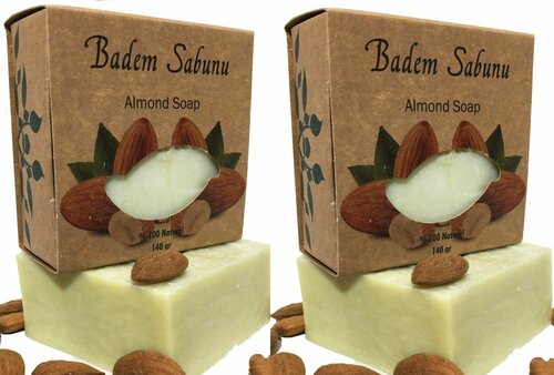Dara Sabun Натуральное Турецкое мыло 2 шт. Миндаль питание, 140 гр, Дара сабун