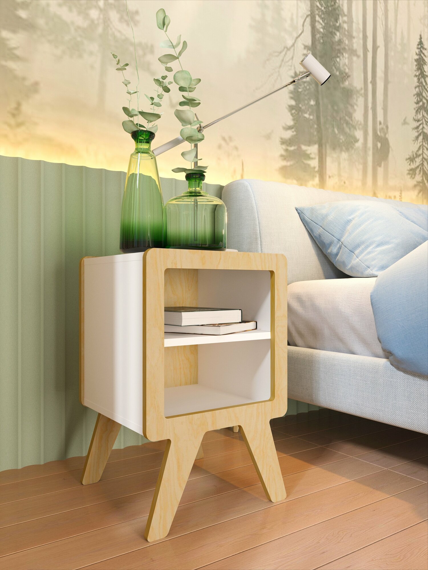 Прикроватная тумба - Мебель для дома, детская, спальня и прихожая Ретро белая