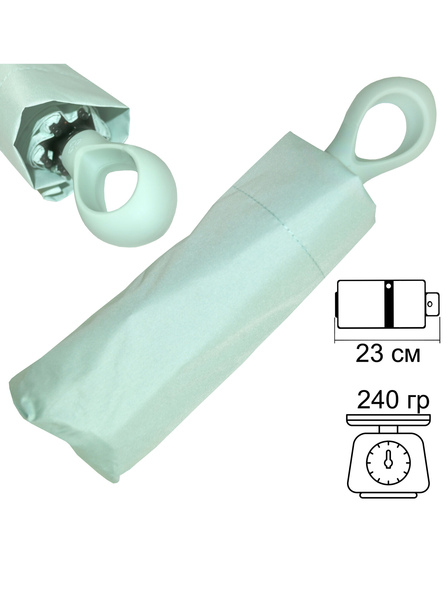 Мини-зонт Ame Yoke, морская волна — фото 1