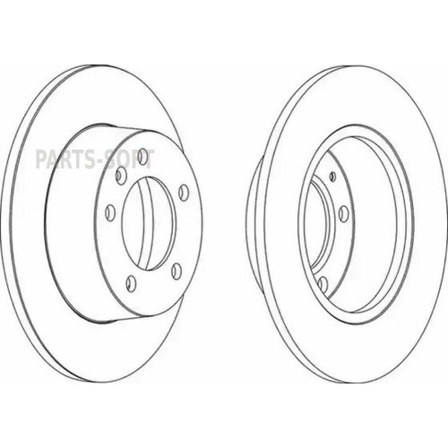 FERODO DDF1272 Тормозной диск