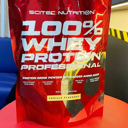 Протеин 100% WHEY от Scitec Nutrition 500гр протеин сывороточный scitec nutrition whey protein professional 500 г фундук