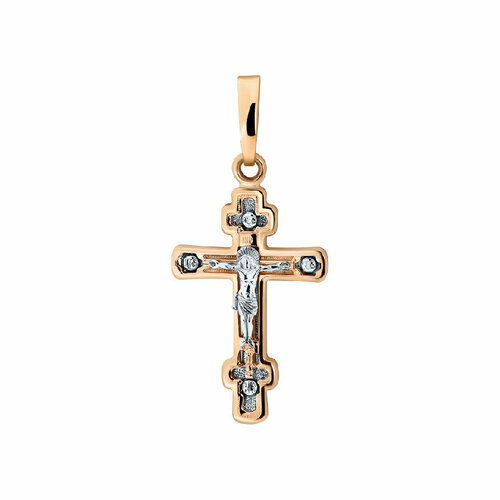 Крестик АЛЕКСАНДРА, красное золото, 585 проба крест из золота 01 416831