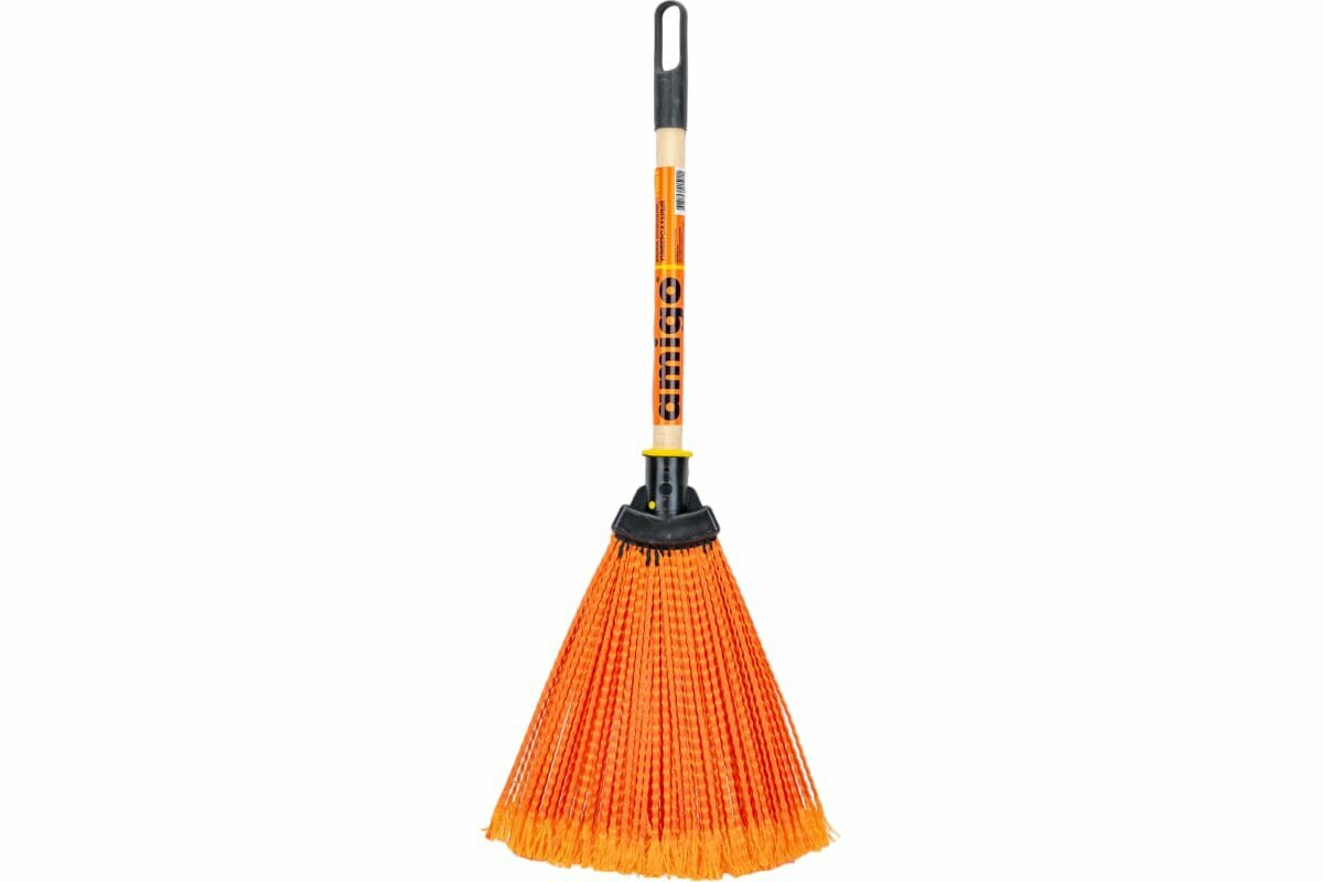 AMIGO Веник из полипропилена с деревянной ручкой 76004