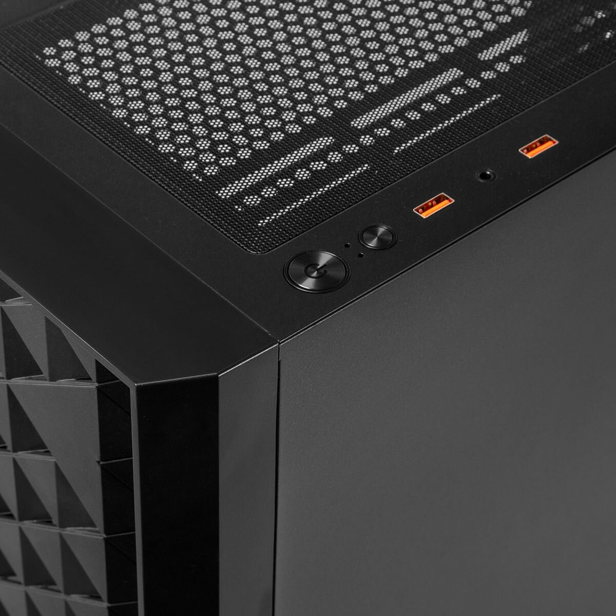 Корпус ATX Lyambda черный, без БП, боковая панель из закаленного стекла, 2*USB 3.0, audio - фото №7