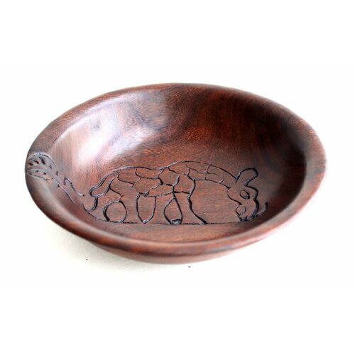 Миска резная Африканское дерево ироко 1100₽