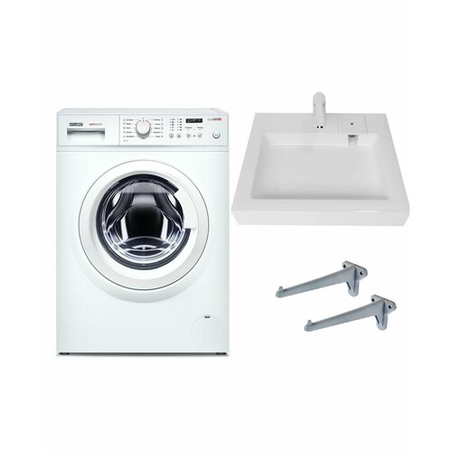Стиральная машина Атлант 40М109-00 и раковина над стиральной машиной Солярис 50 3625000₽