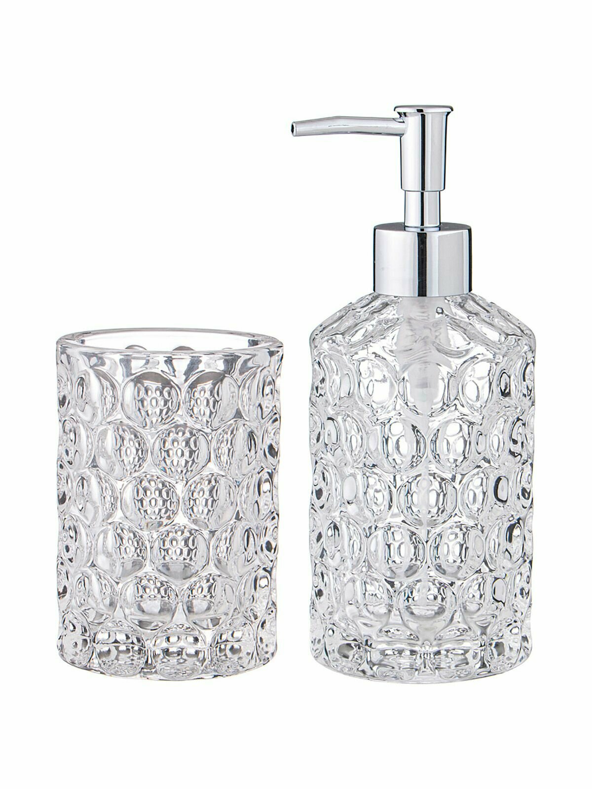 фото Набор для ванной Bronco 2 предмета стеклянный