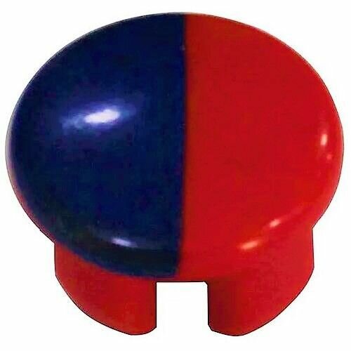 Заглушка ручки Vidima, для смесителя, двухцветная, пластик, 7мм, 4х4см — фото 1