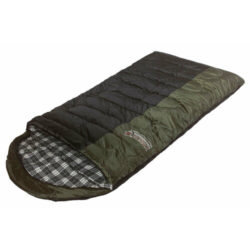 Спальный мешок INDI Vermont Extreme L-zip от -27 °C (одеяло с подголовником, фланель, 195+35X85 см)