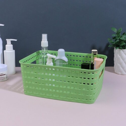 Органайзер для хранения с ручками 1 секция 245 185 105 см цвет микс 431₽