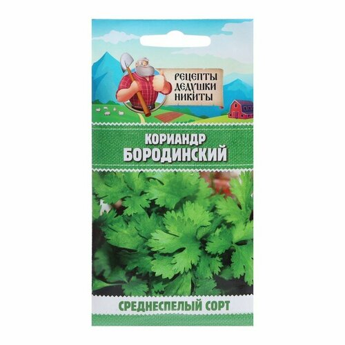 Семена Кориандр Бородинский, 5 г зелень кинзы приправка сушеная 15 г