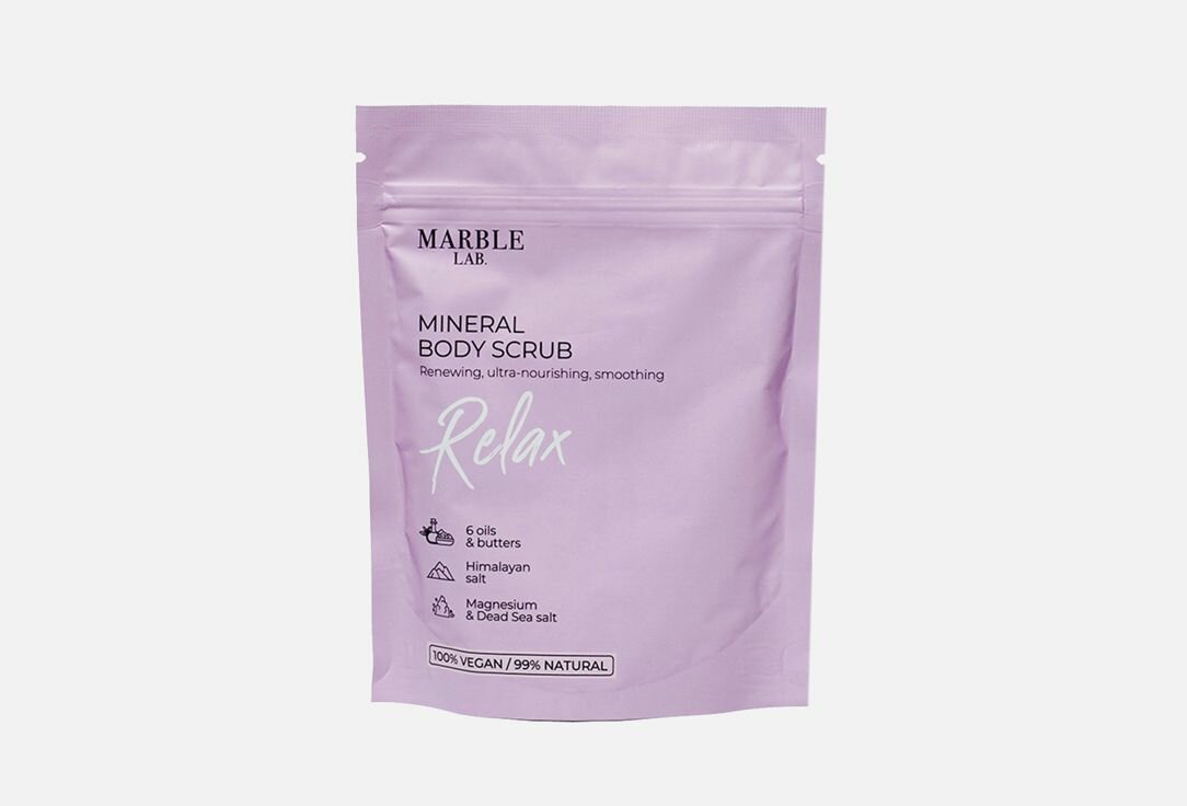 Дренажный скраб для тела MARBLE LAB Mineral Body Scrub Relax