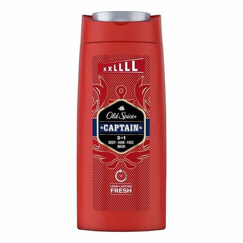 Гель-шампунь для душа Old Spice Captain освежающий нейтральный 675 мл